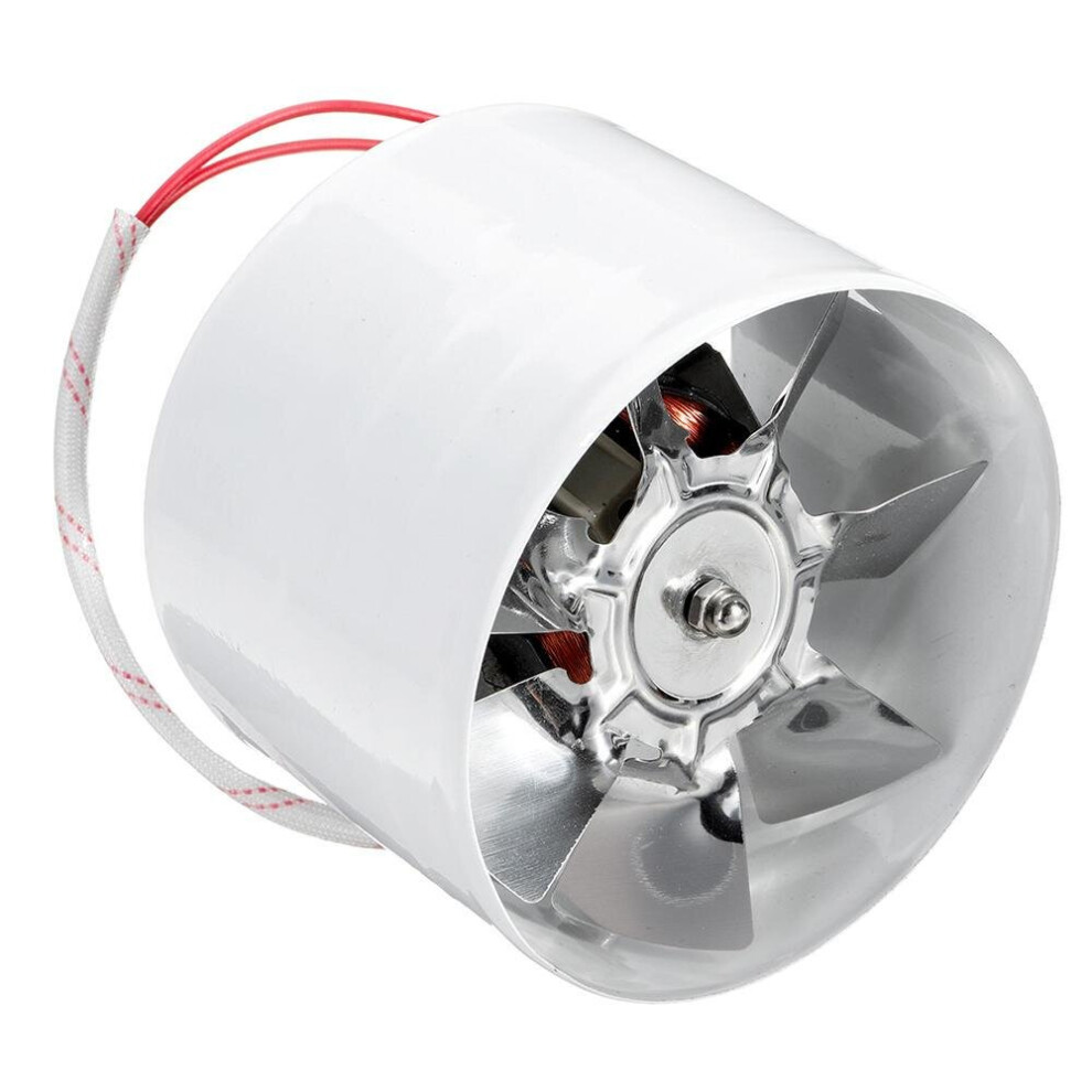 (220V EU Plug) 40W 6Inch Inline Duct Fan Booster 150mm Exhaust Blower Air Cooling Vent Ventilation Fan 1080m/ h