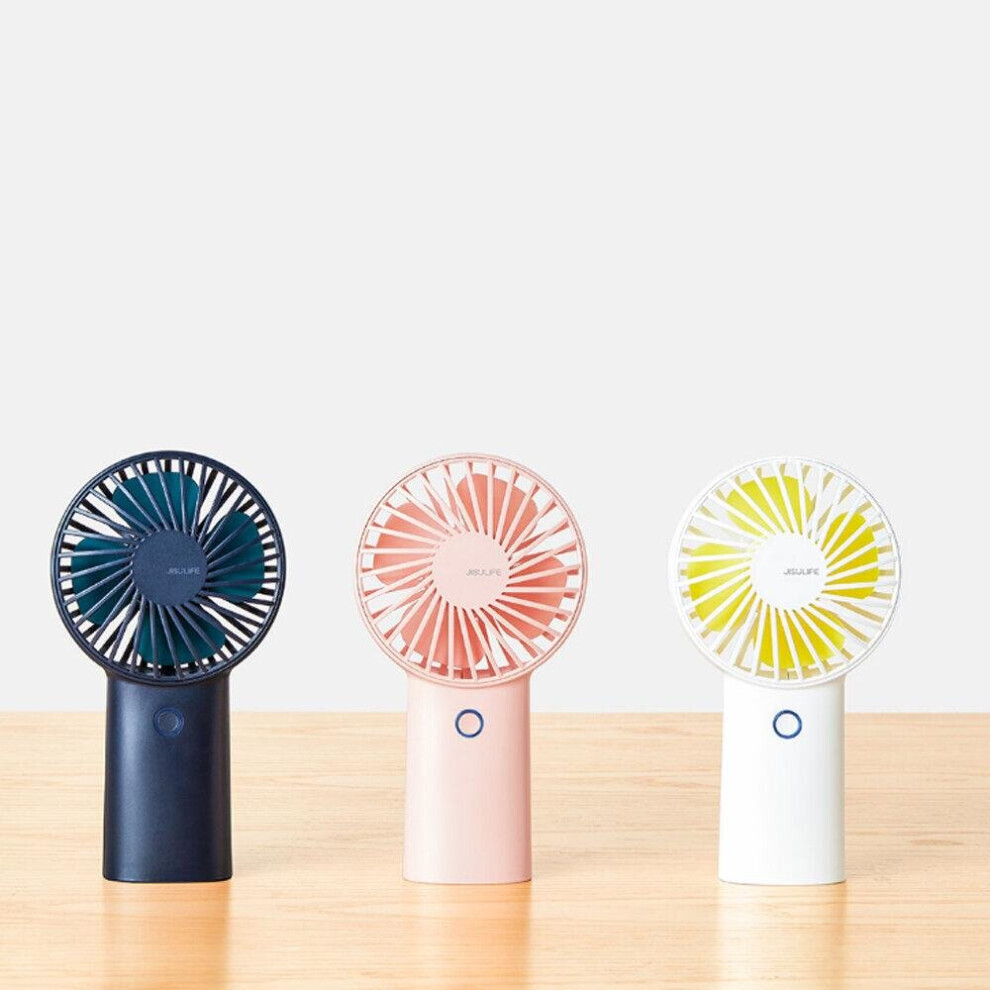 (White, S) Mini Handheld Fan 4000/5000mAh USB Rechargeable Aromatherapy Desk Fan Camping Travel