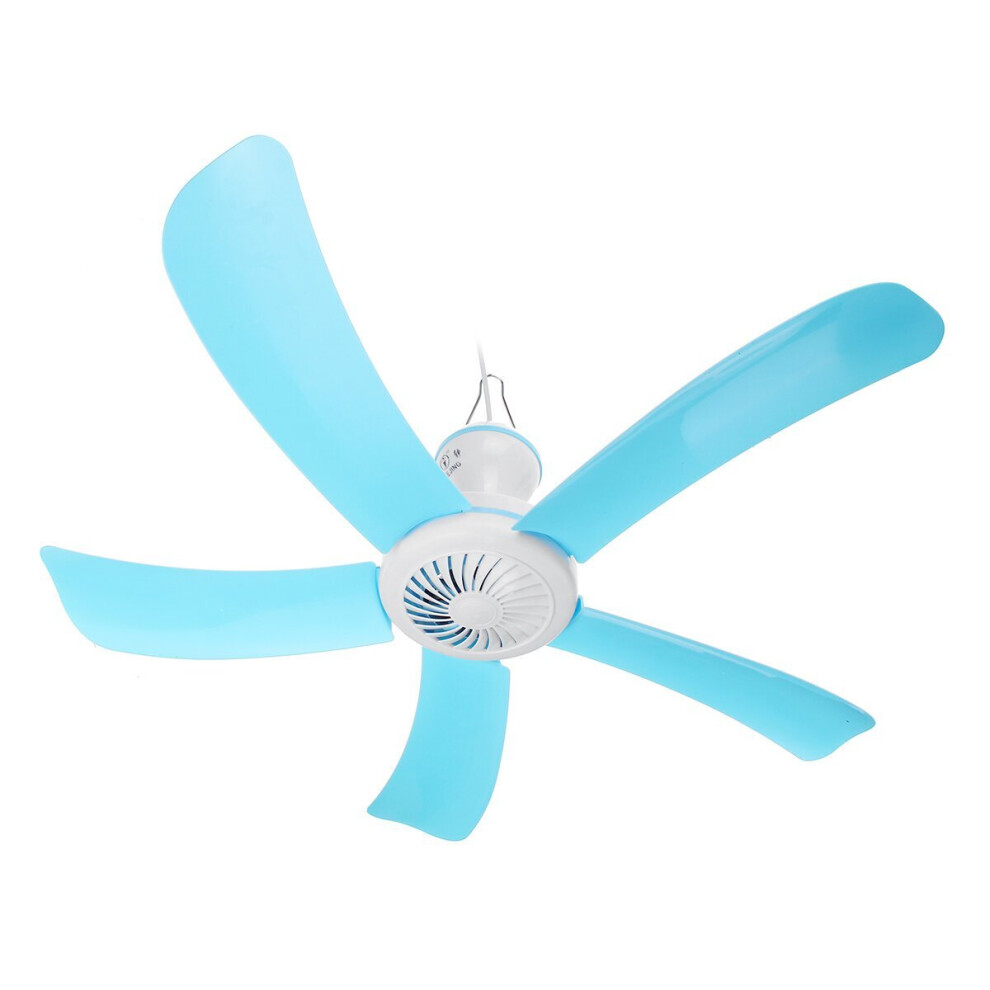 (Without remote control) Portable 5 Blades Mini Ceiling Fan with Remote Control Hanging Summer Cooler Gift