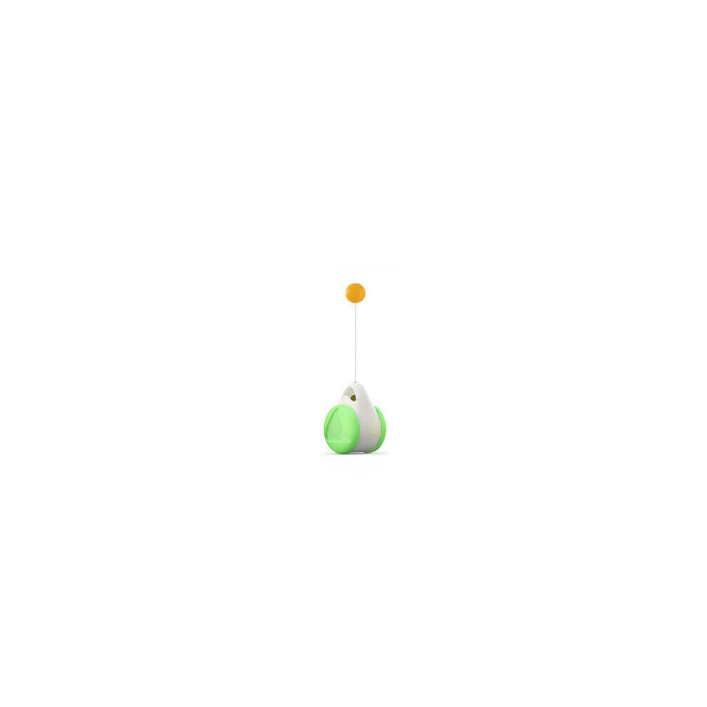 (Green) Pet Toy Rotating Ball Self-Balance Wheel Cute Interactive Toys Pet Supply