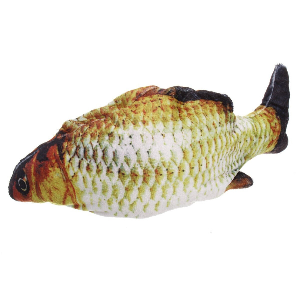 (Grass Carp) USB Charging Electronic Plush Cat Toys Imulation Fish Jumping Fish for Pet Interaction