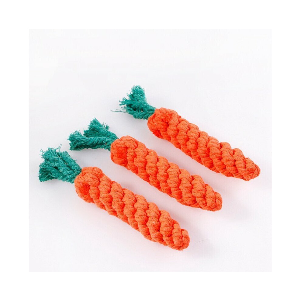 Creative Environmental Simulation Carrot Cat Dog Knot Double Knot Cotton Rope Pet Toys