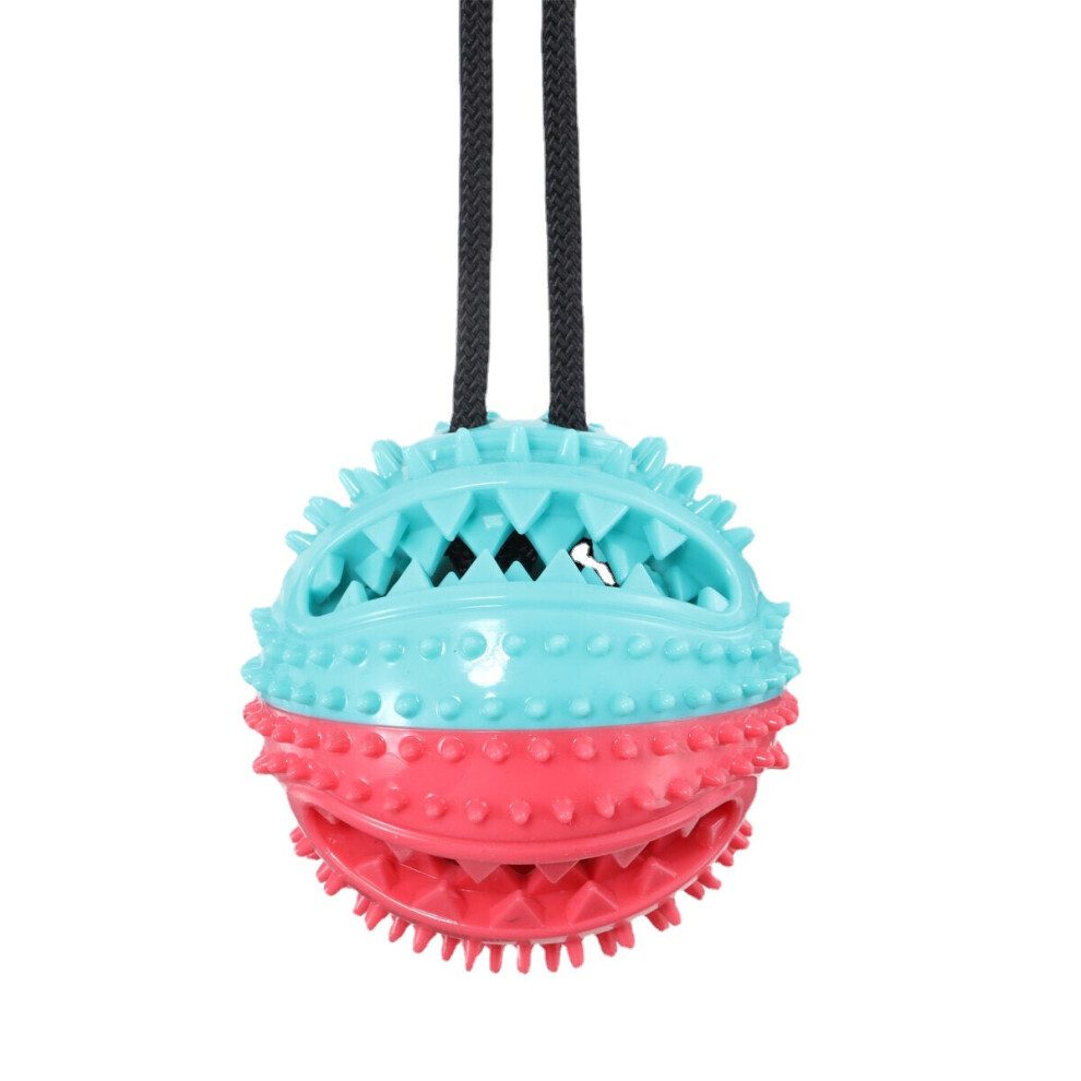 Dog Toy with Suction Cup Multifunctional Pet Toy Dog Molar with Suction Cup Chewing Rope Ball Toy Dog Toothbrush Toy Chew