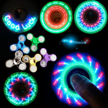 () Luminous Fidget Spinner Glow in Dark Light EDC Batman Finger Stress Relief Toys