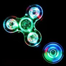 () Luminous Fidget Spinner Glow in Dark Light EDC Batman Finger Stress Relief Toys