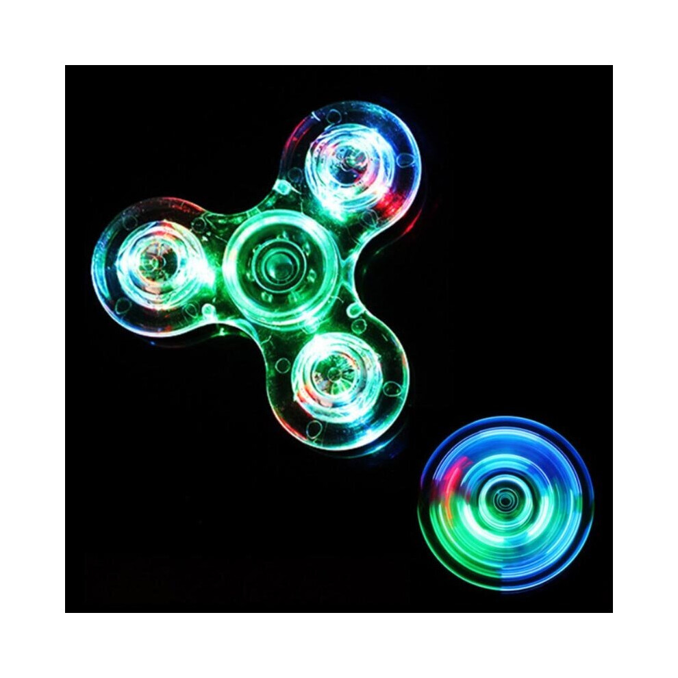 () Luminous Fidget Spinner Glow in Dark Light EDC Batman Finger Stress Relief Toys