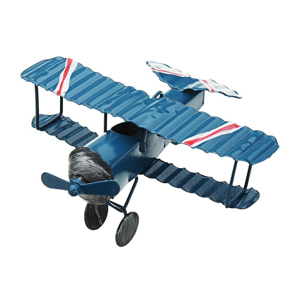 () Plane Toy Classic Model Collection Childhood Memory Antique Tin Toys Home Decor