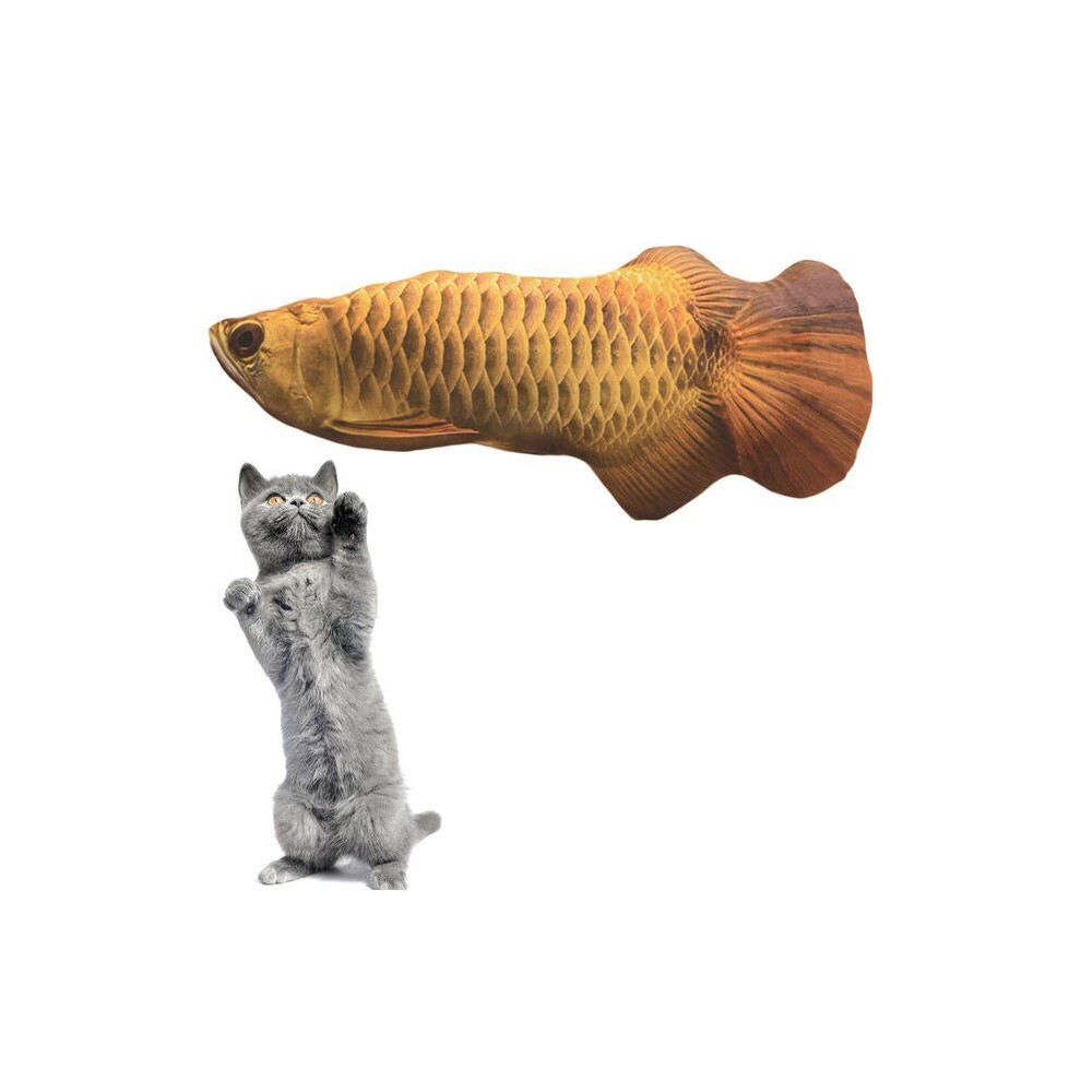 (3) Pet Cat Toys Cat Kitten Cushion Bite Chew Pillow Simulation Cotton Stuffed Fish Mint Pet Toys
