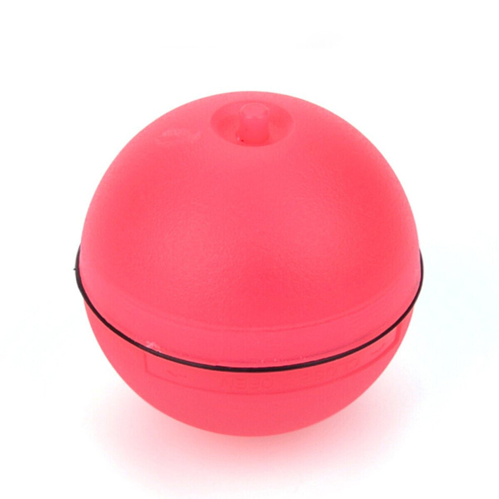 (Red) Electric Flash Light Rolling Ball Cats Catching Toy Scratch Ball Funny Cats Dogs Pet Playing Toy Pet Toys