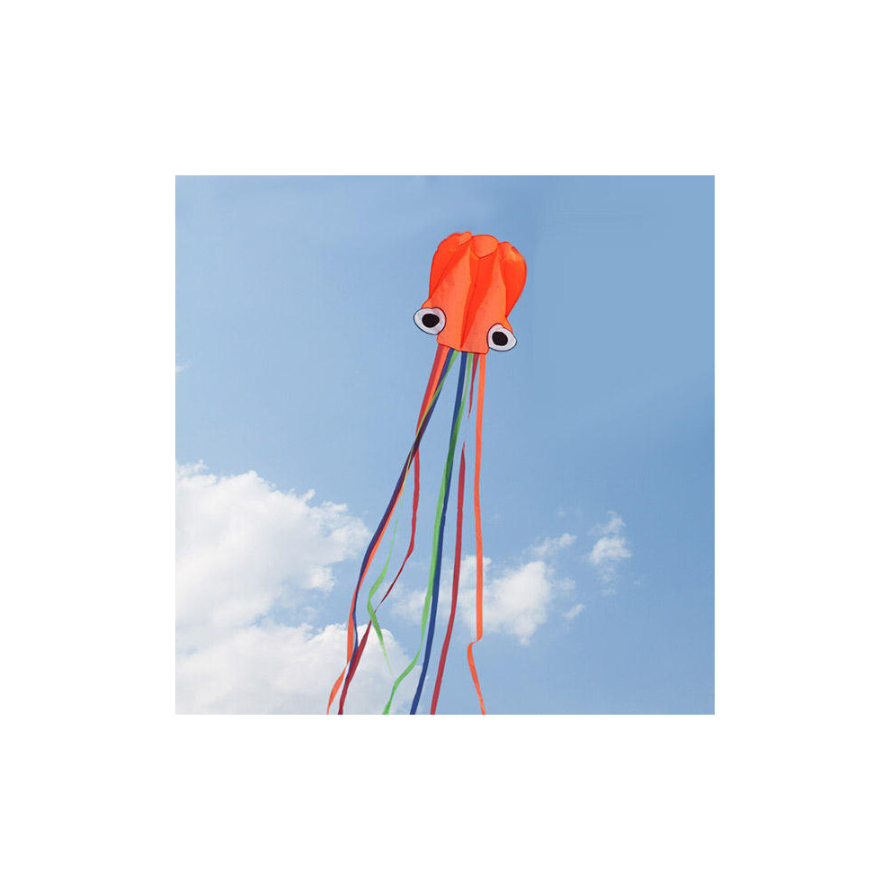 () 4m Octopus Soft Flying Kite with 200m Line Kite Reel 6 Colors