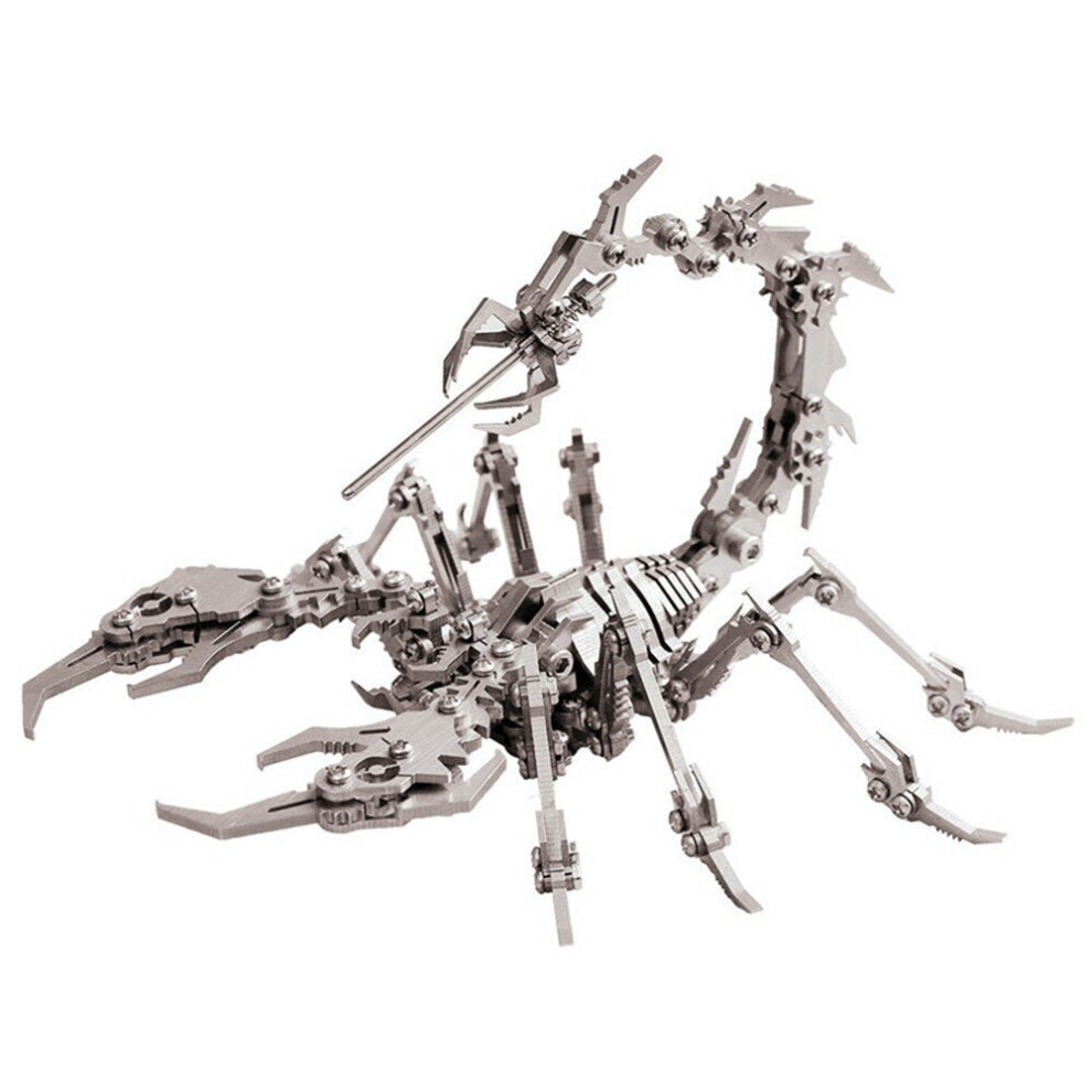 3D Puzzle DIY Assembly Scorpion Toys DIY Stainless Steel Model Building Decor 16*14*14cm