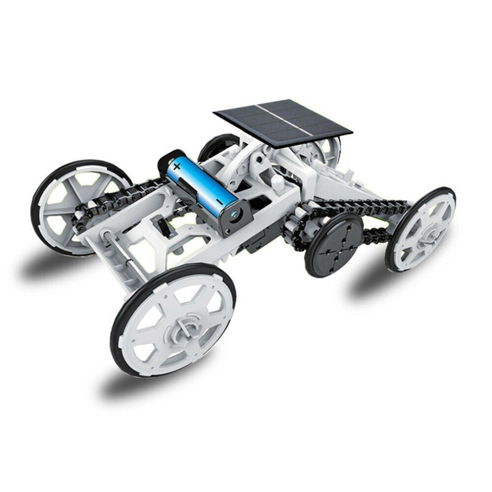 () DIY Solar Planet Rover STEM Assembly Four-wheel Drive Electric Science And Educational Model Toys