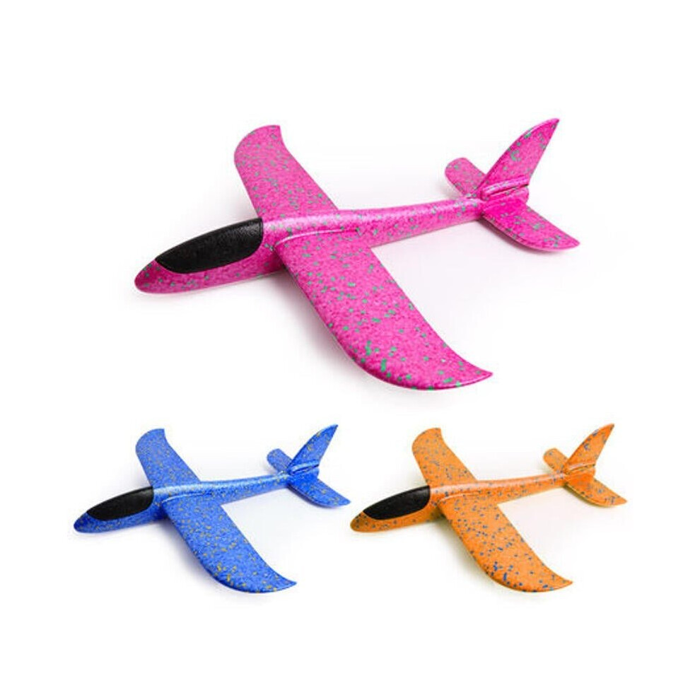 () 35cm Upgrade EPP Plane Hand Launch Throwing Rubber Band 2 in 1 Aircraft Model Foam Children Parachute Toy