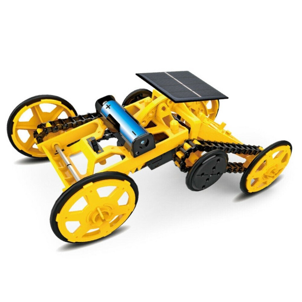 () DIY Solar Planet Rover STEM Assembly Four-wheel Drive Electric Science And Educational Model Toys