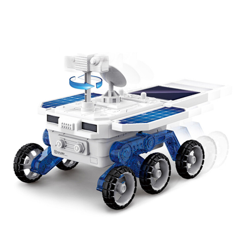 () DIY Solar Planet Rover STEM Assembly Four-wheel Drive Electric Science And Educational Model Toys