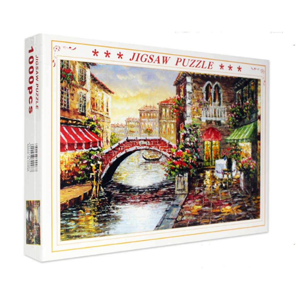 () 1000 Pieces Paper Puzzle Landscape Architecture Series Children Adult Educational Leisure Jigsaw Toy