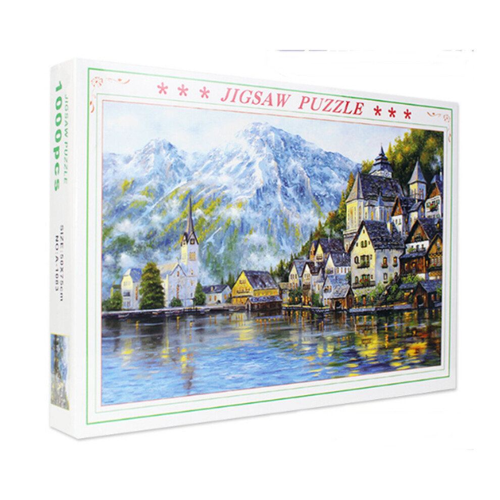 () 1000 Pieces Paper Puzzle Landscape Architecture Series Children Adult Educational Leisure Jigsaw Toy