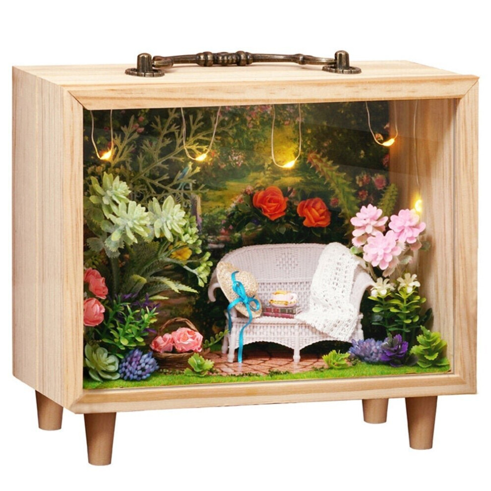 () DIY Wooden Box Series Hanamaji Trilogy Doll House Model Toy Gift Decoration for Girlfriend and Child