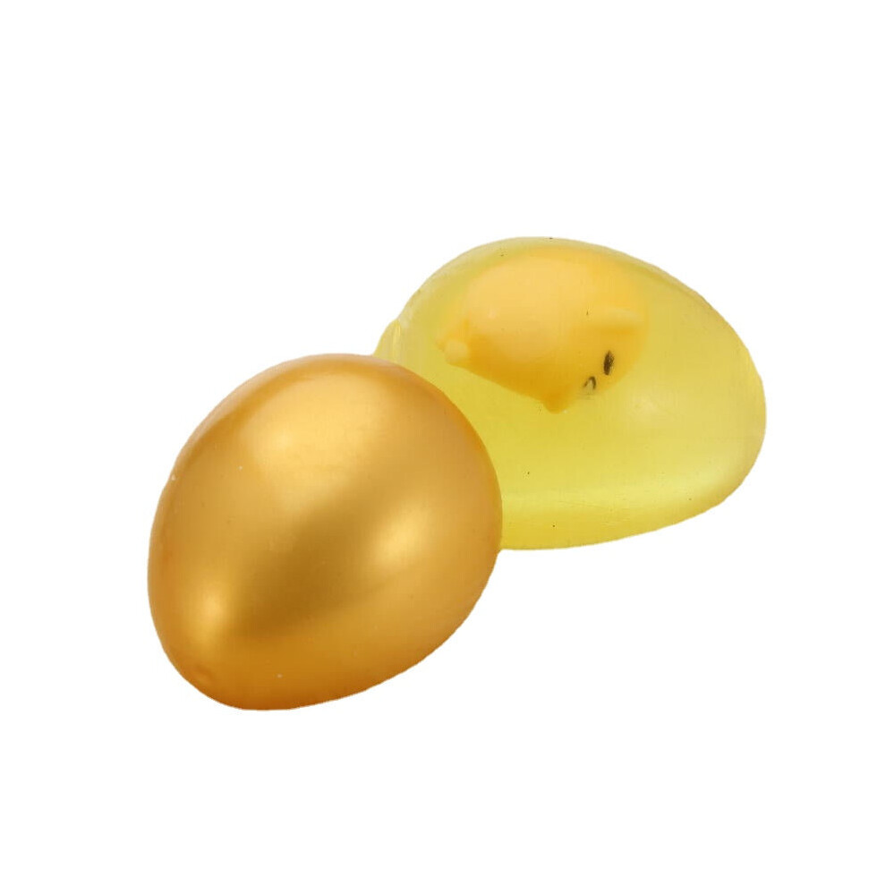 () Squishy Lazy Egg Yolk Stress Reliever Toys Fun Gift Yellow Golden Color