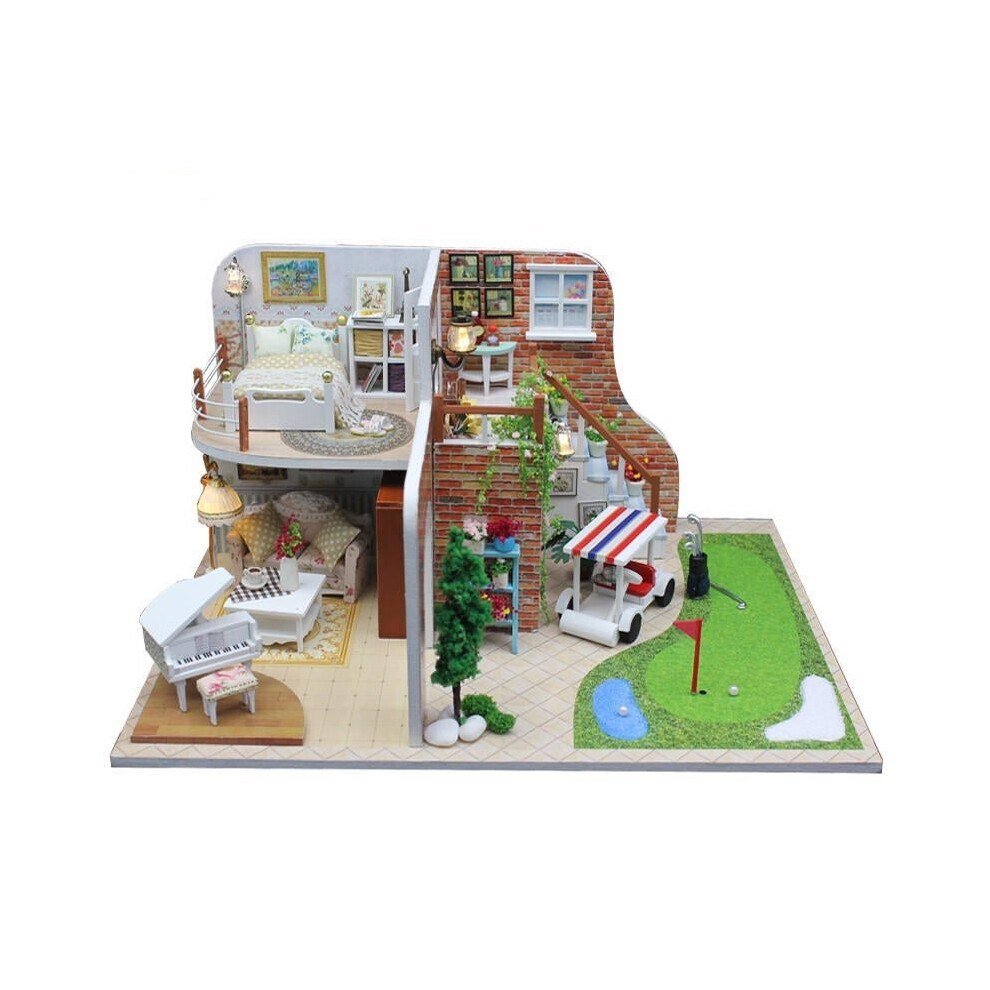 1/24 DIY Wooden Golf Tour With LED+Furniture