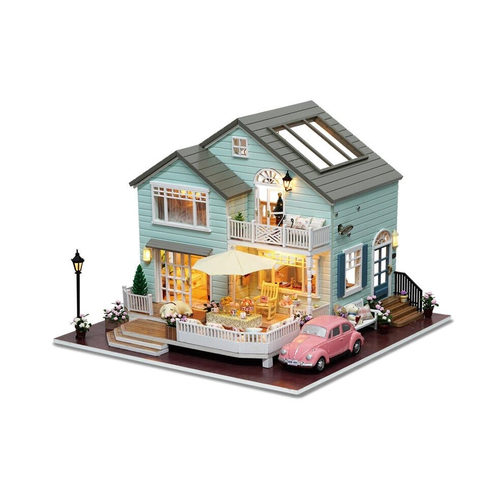 Queens Town DIY Miniature Model With Light Music Collection Gift