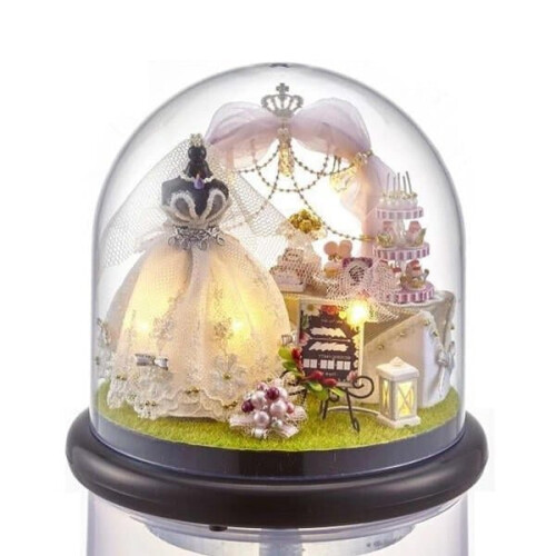 Love Forever DIY Miniature Kit Collection Gift With Light 2