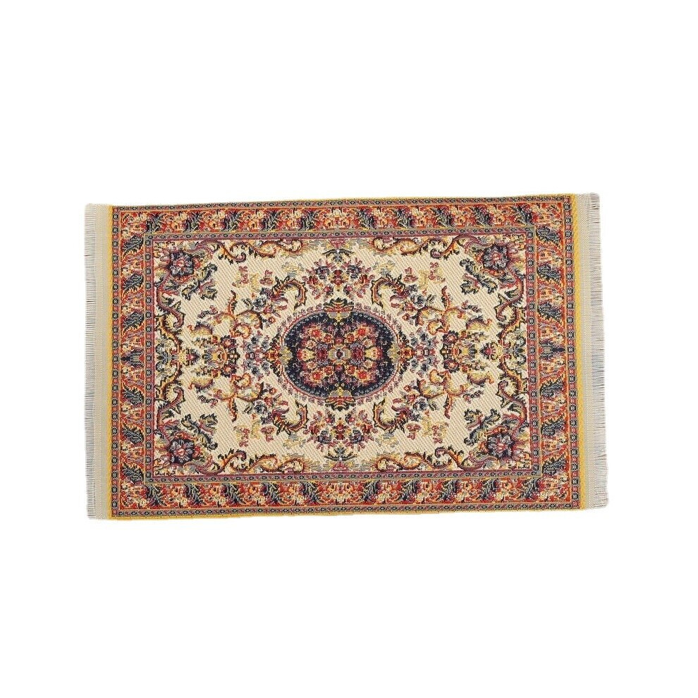 () 1/12 Turkish Carpet Rug 10x15cm Miniature Accessories DÃ©cor