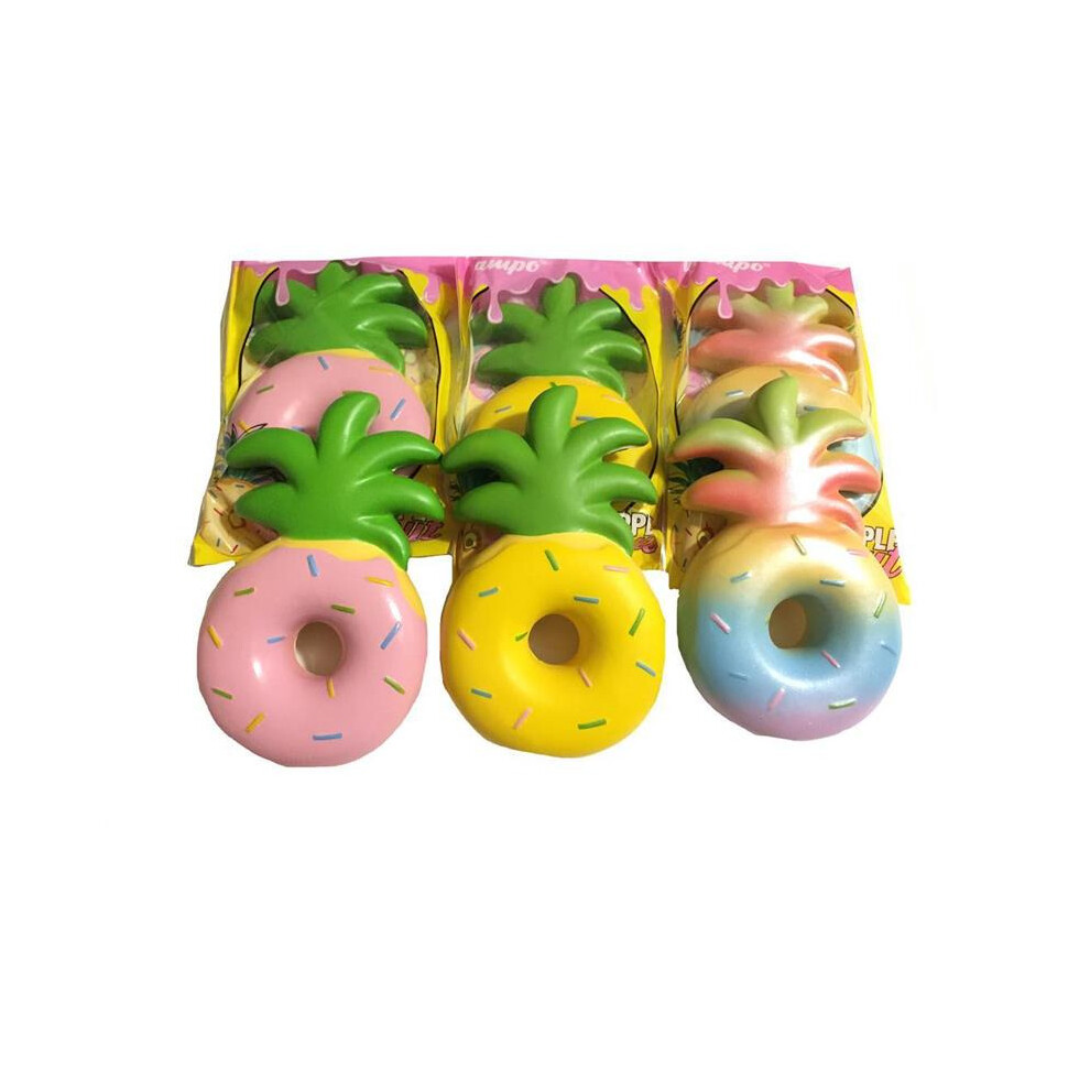 () Squishy Jumbo Pineapple Donut Licensed Slow Rising Original Packaging Fruit Collection Gift Decor Toy