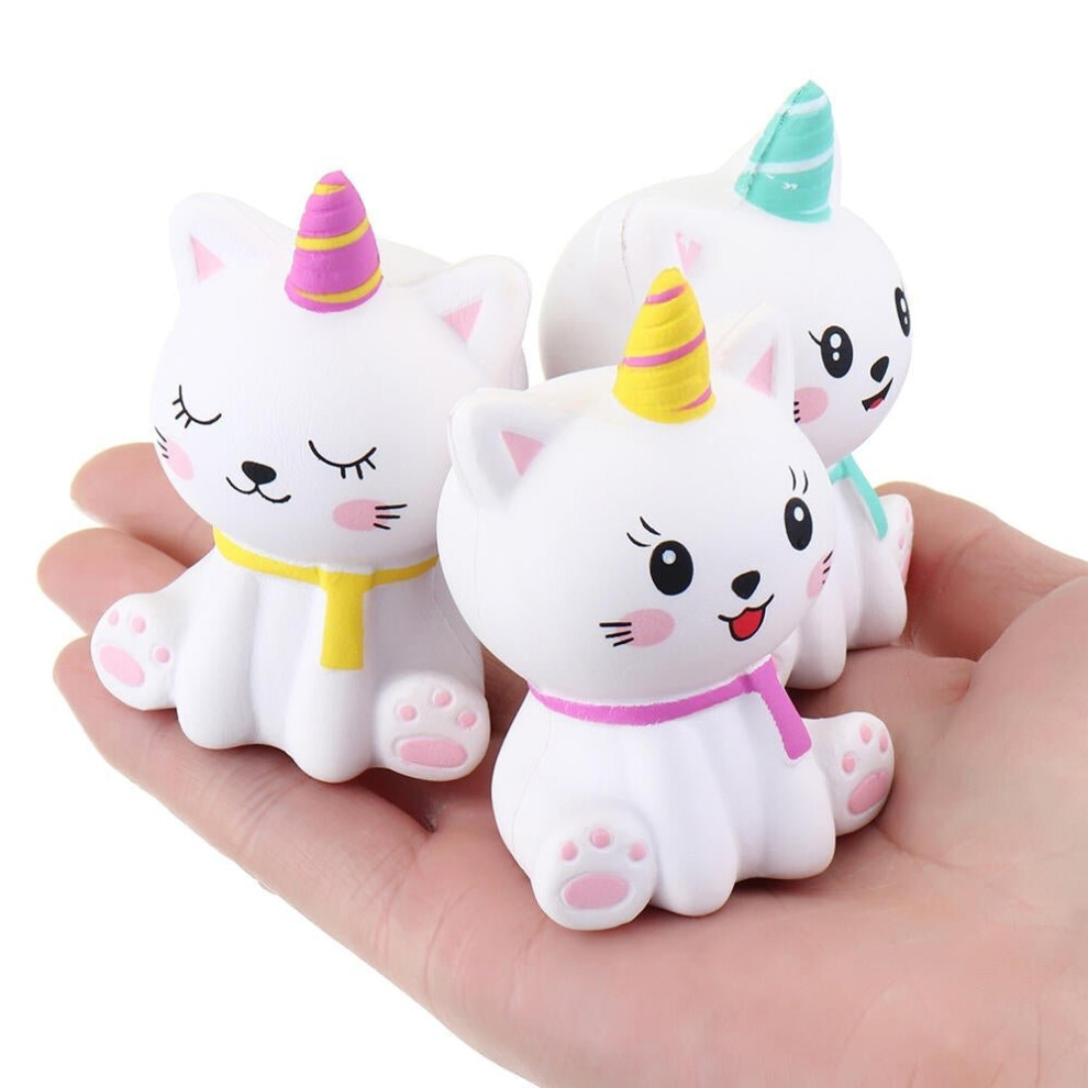 () Squishy 3Pcs Kawaii Unicorn Animal Slow Rising Rebound Toys