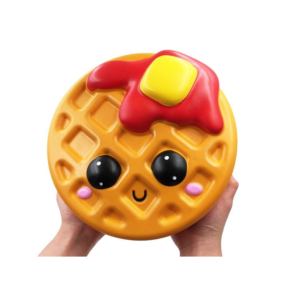 Giant Jumbo Squishy Bread Waffle Cake 24CM Cookies Slow Rising Soft Scented Toy