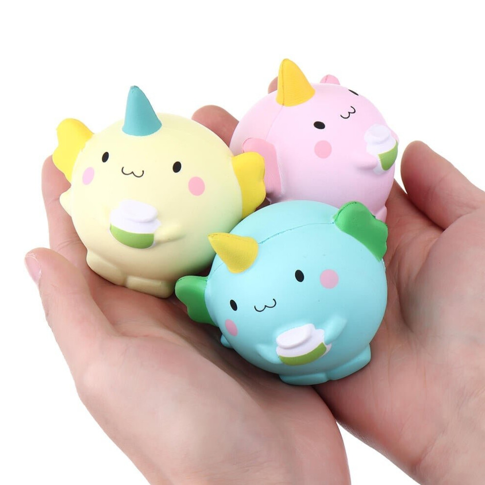 () Squishy 3Pcs Kawaii Unicorn Animal Slow Rising Rebound Toys