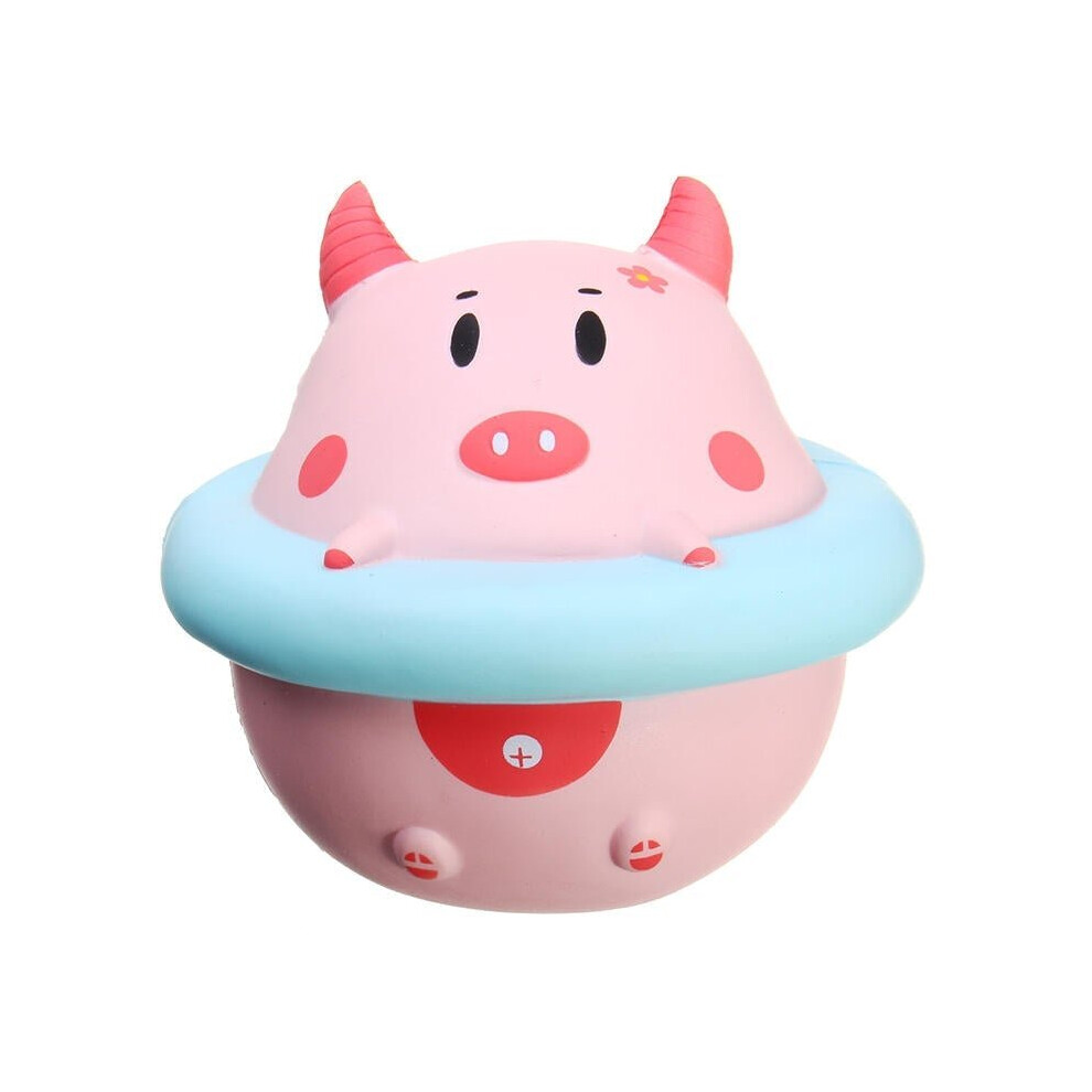 () Squishy Jumbo Piggy 16cm Pig Wearing Lift Buoy Slow Rising Cute Collection Gift Decor Toy