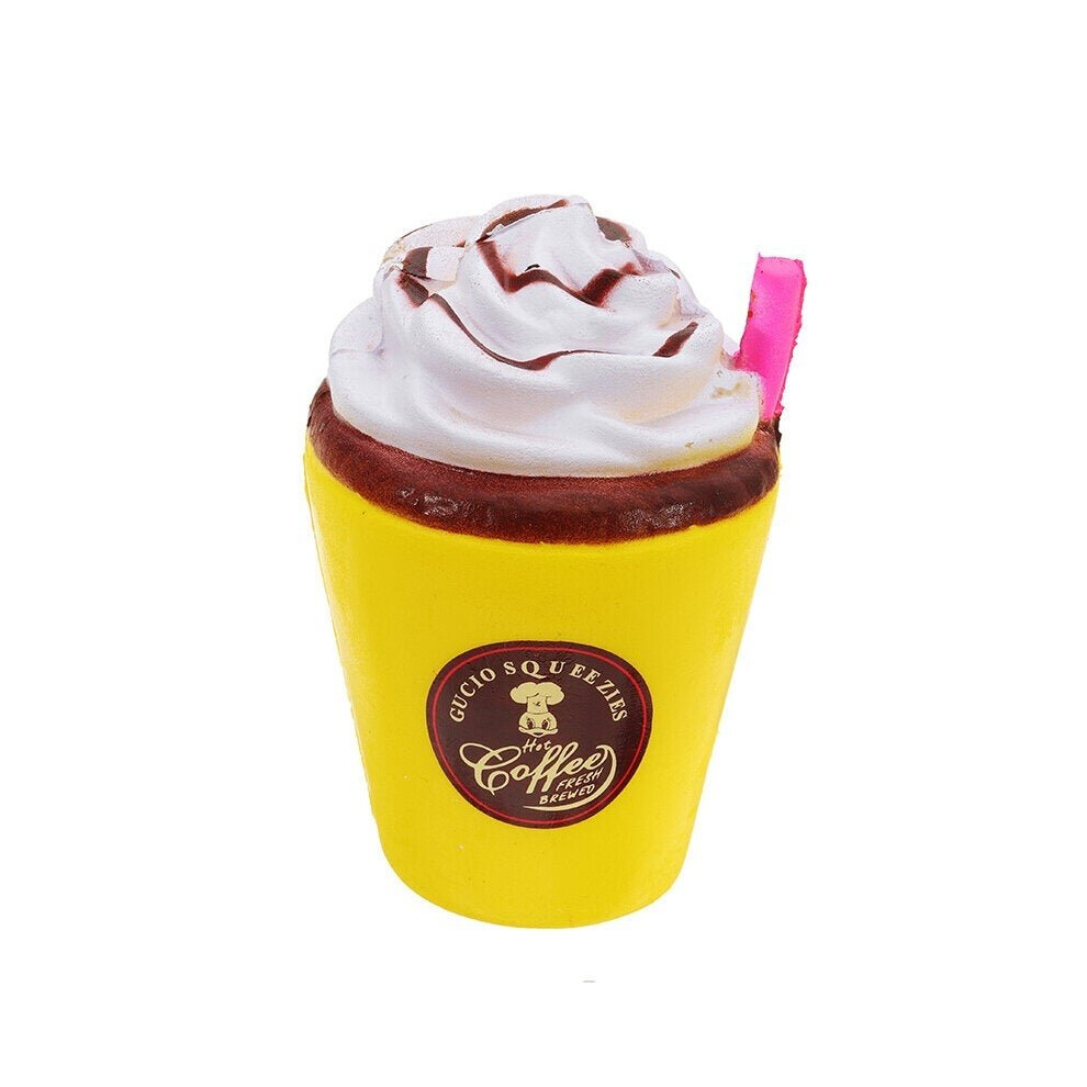 () Suction Cup Coffee Squishy 8*10cm Slow Rising Soft Collection Gift Decor Toy With Packaging