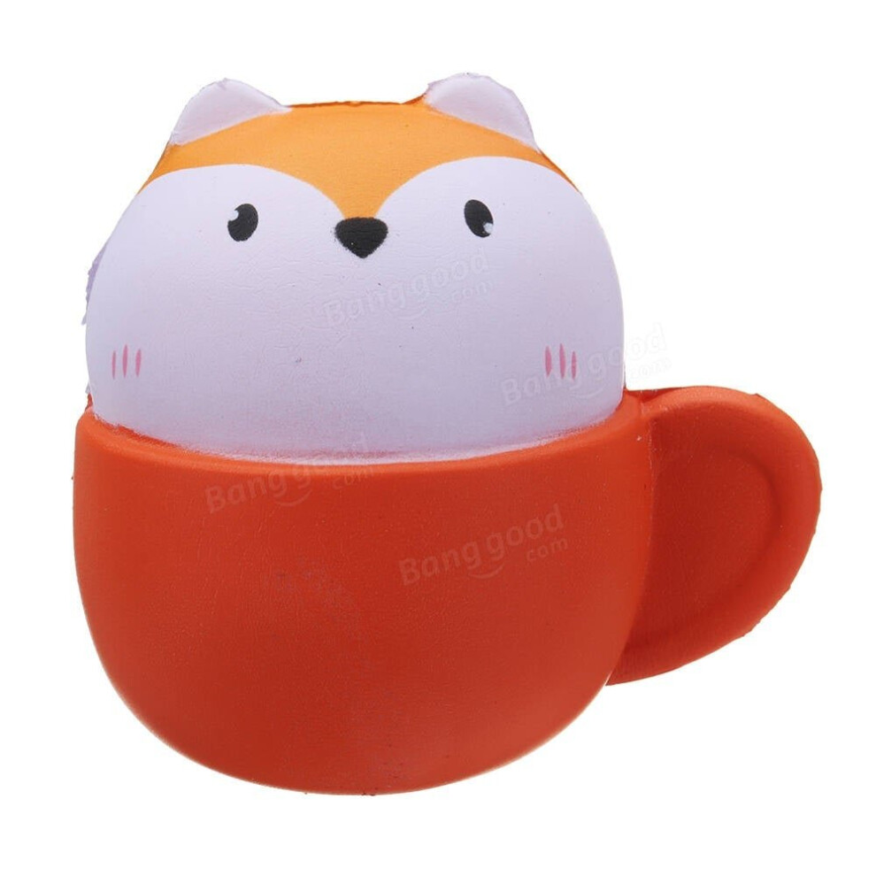 () Squishy Cup Cat Kitten Pet Animal 10.5*9.6*8CM Soft Slow Rising With Packaging Collection Gift Toy