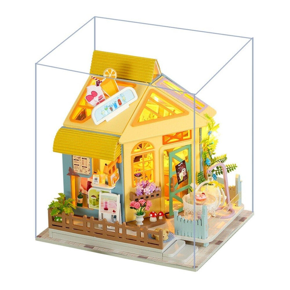 Hand-assembled Doll House Model Toys for Girlfriends and Children Decoration With Furniture and Dust Cover Indoor Toys