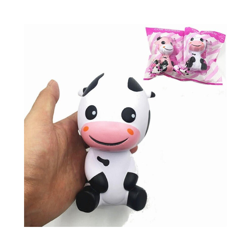 () Squishy Baby Cow Jumbo 14cm Slow Rising With Packaging Animals Collection Gift Decor Toy