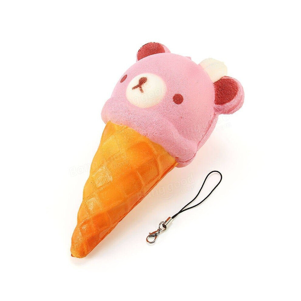 () Squishy Ice Cream Bear Soft Slow Rising Collection Gift Decor Squish Squeeze Toy