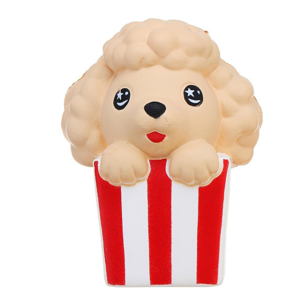 () Popcorn Puppy Squishy 8*6.7*10cm Slow Rising With Packaging Collection Gift Soft Toy