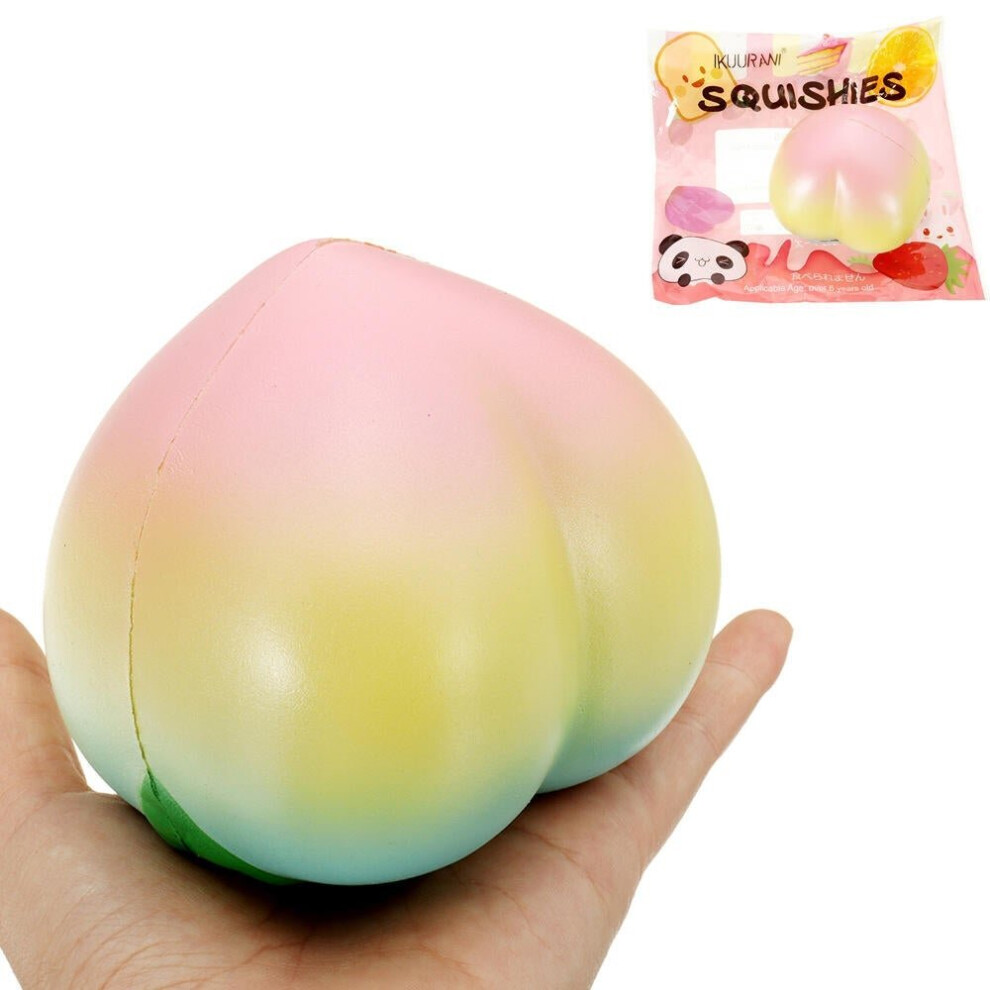 Rainbow Peach Squishy 10.5*9CM Licensed Slow Rising With Packaging Collection Gift Soft Toy