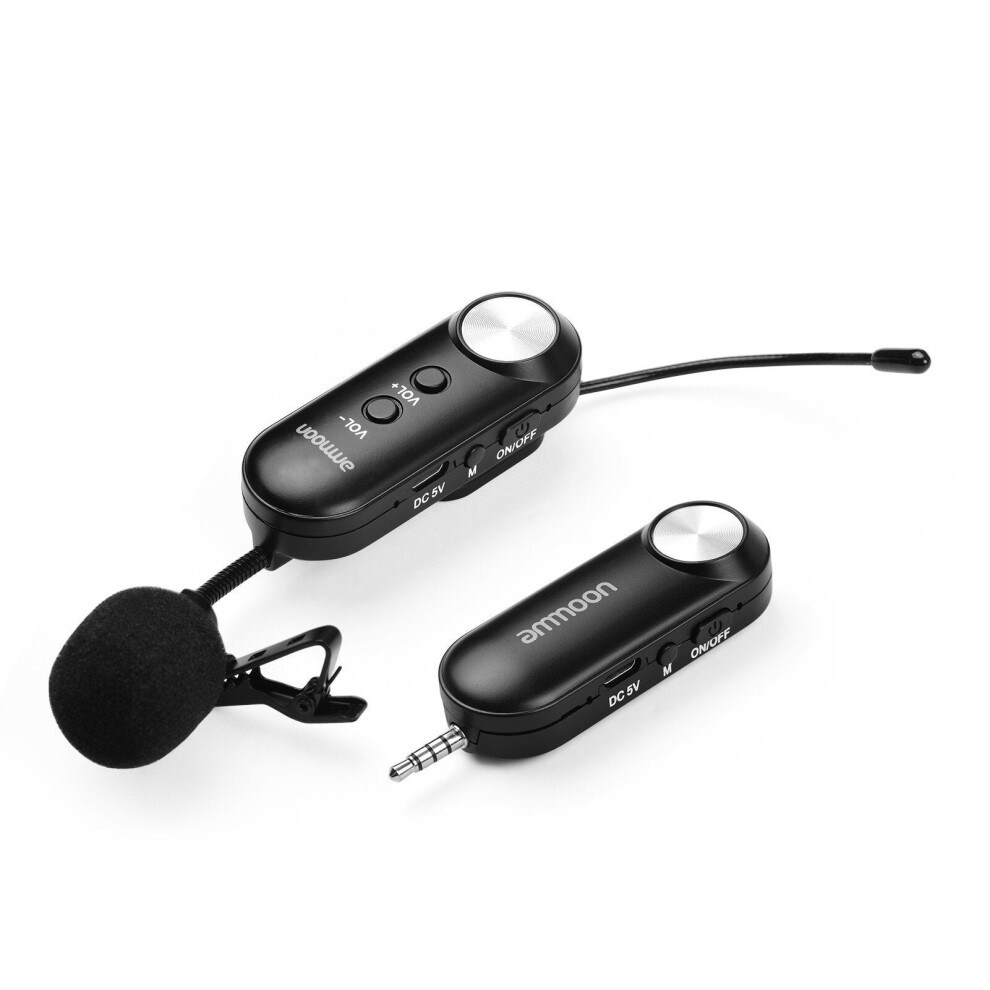 UHF Multi-Purpose Wireless Microphone Lavalier Lapel Condenser Transmitter Receiver