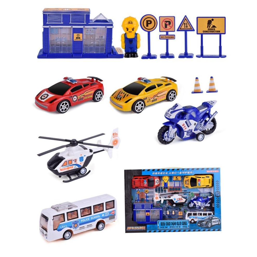 () Multiple Styles Engineering Military Aviation Sanitation Fire Truck Car Diecast Model Toy Set for Kid Gift