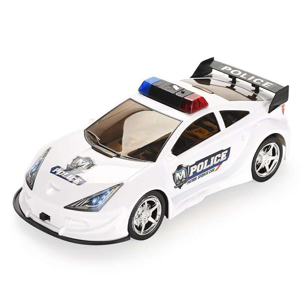 () Simulation Police Car Diecast Vehicle Model Toy with Sirnes Sound and Light with 6 Cars and Game Map for Kids Birthday Holidays Gift