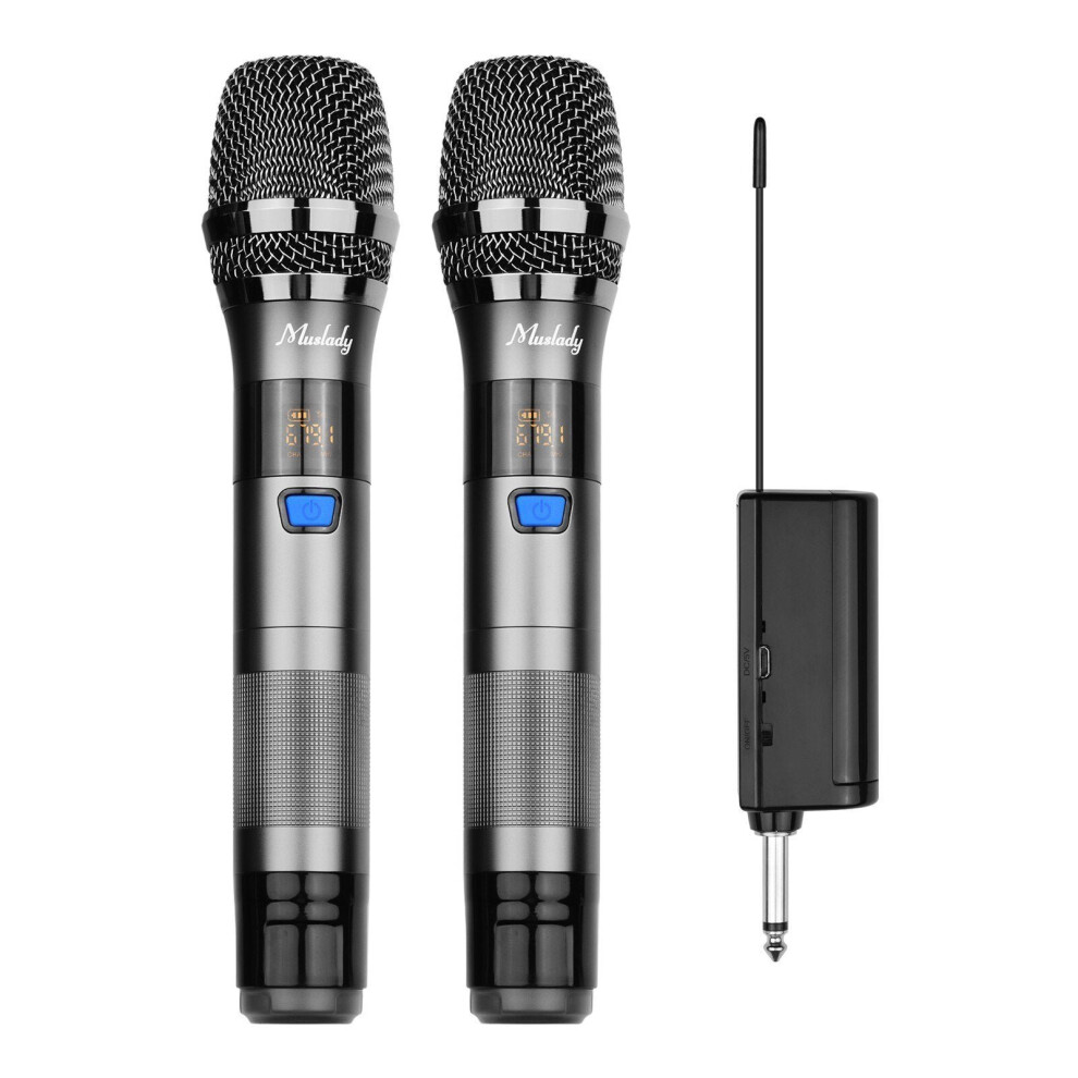 (Silver) UHF Wireless Microphone System 1 TX and 1RX