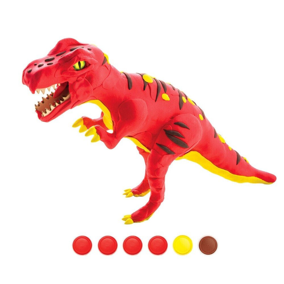 () Clay Dinosaur Series 3D Puzzle Modeling Children's Manual DIY Rubber Color Mud Toys