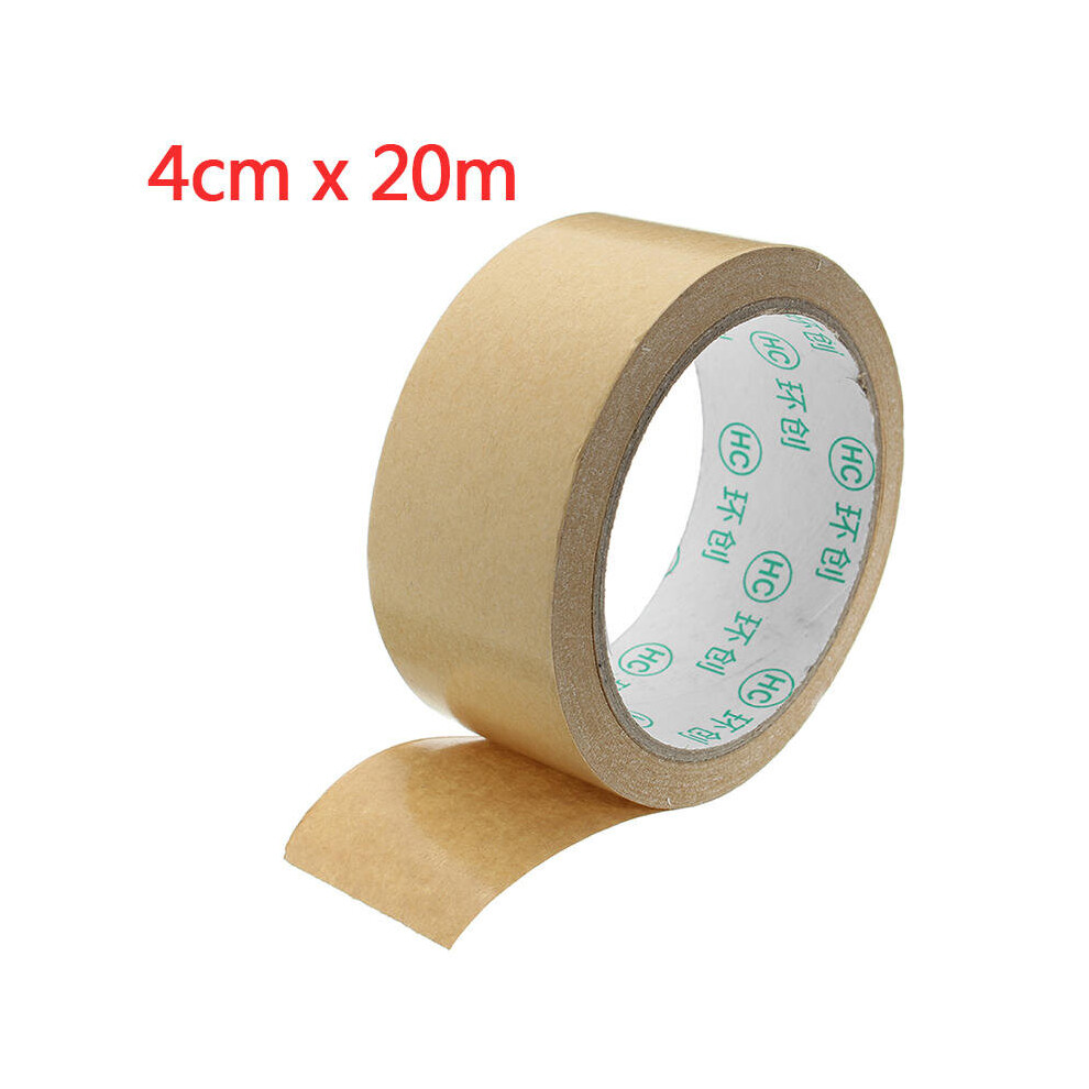 (4CM*20M) Kraft Paper Tape Strong Self Adhesive Packaging Seal Ring Tape 2 Sizes