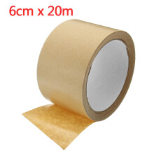(6CM*20M) Kraft Paper Tape Strong Self Adhesive Packaging Seal Ring Tape 2 Sizes