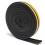 (White) Weather Draught Self Adhesive P Type Foam Seal Strip Rubber 5M 10