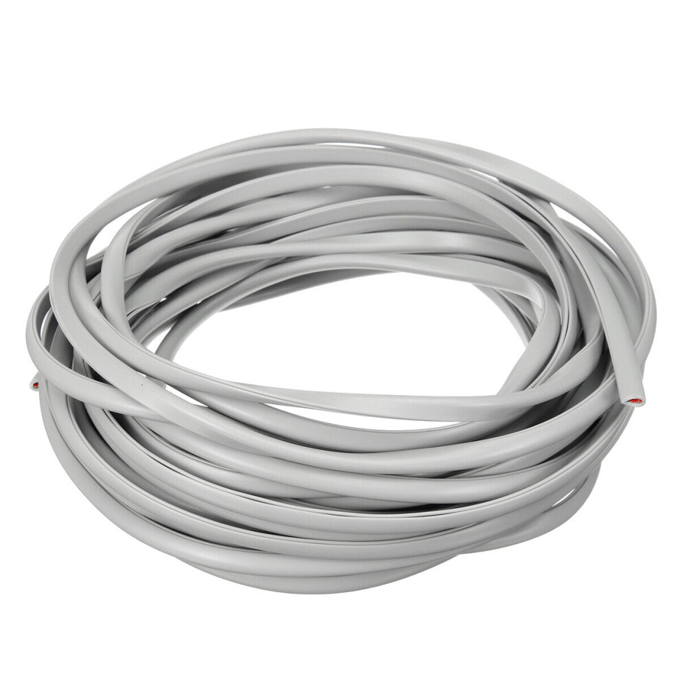 (Grey) 10M Automobile Anti-Collision Strip Door Side Sealing Rubber Grey 3654659415110