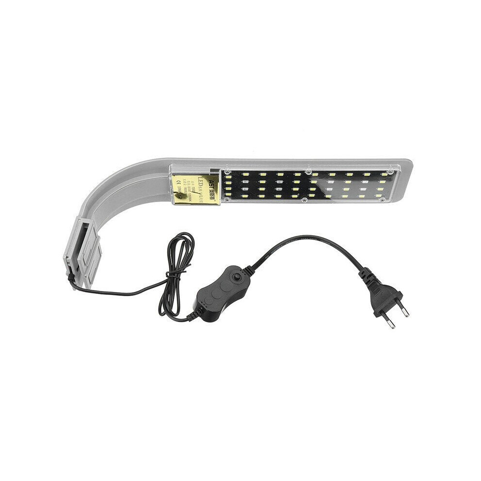 (Standard) 15W LED Aquarium Light Fish Clip-on Lighting Touch Control Tank Grow LED Planting Lamp