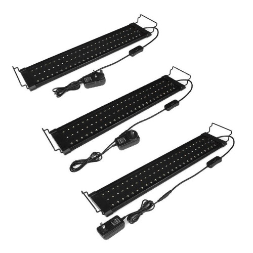 (US Plug) LED Aquarium Fish Tank Light Aquarium Light E*tendable Brackets 1